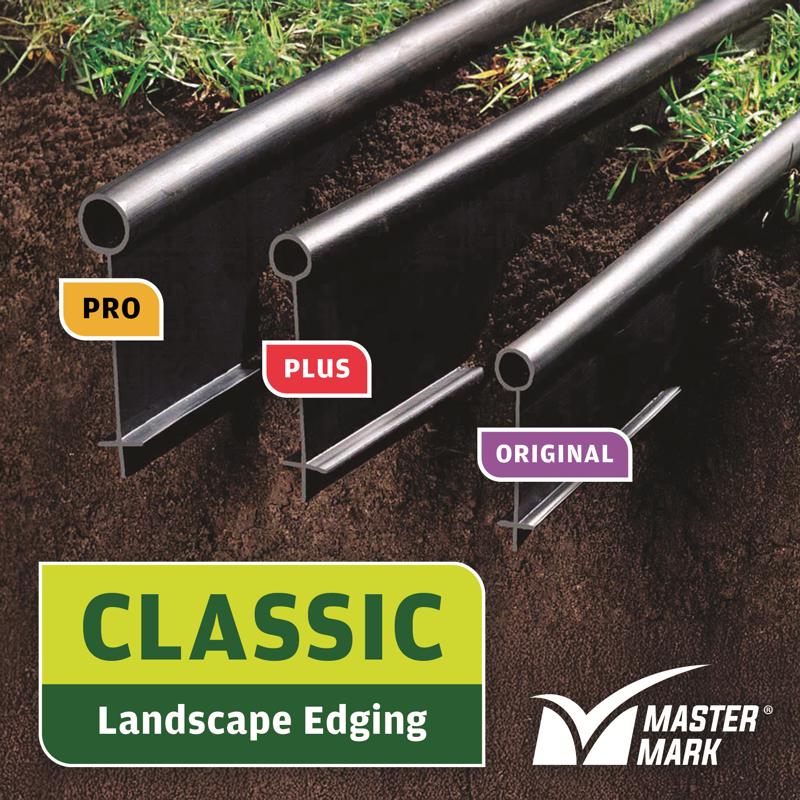 Master Mark Pro 20 ft. L X 5 in. H Plastic Black Lawn Edging