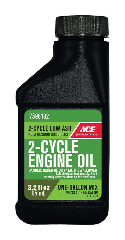 Ace 2-Cycle 40:1 Low Ash Engine Oil 3.2 oz, Pack of 12