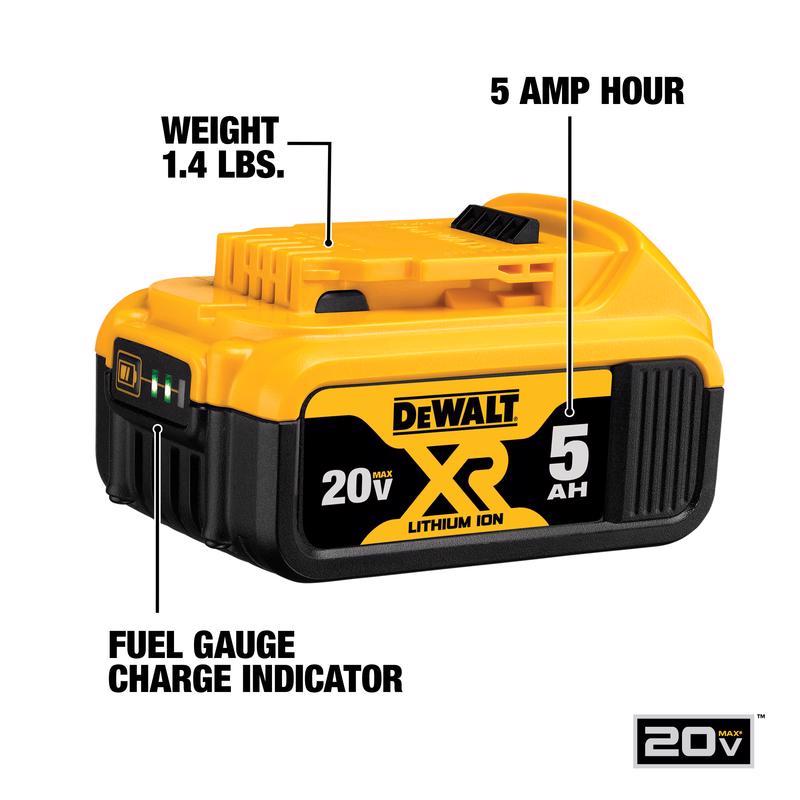 DeWalt 20V MAX XR DCCS620P1 12 in. 20 V Battery Chainsaw Kit (Battery & Charger)