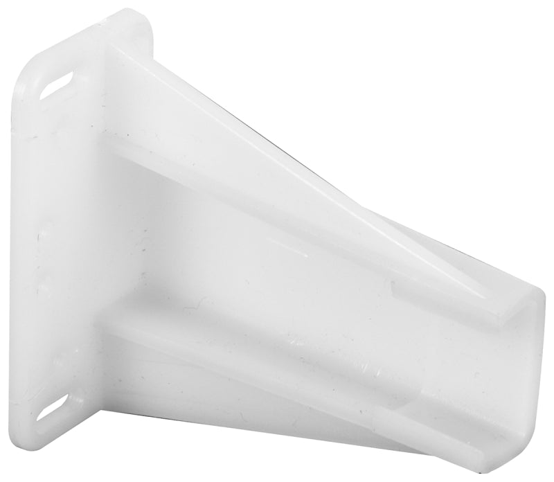 Prime-Line R7240 Drawer Track Backplate, 2-9/16 in W, Nylon, Raw