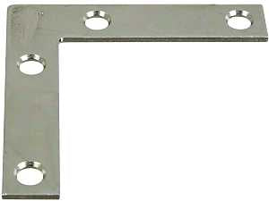National Hardware 117BC Series N266-502 Corner Brace, 2-1/2 in L, 1/2 in W, 2-1/2 in H, Steel, Zinc, 0.07 Thick Material, Pack of 40