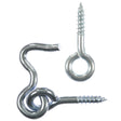 Ace Small Zinc-Plated Silver Steel 1 in. L Hook and Eye 2 pk, Pack of 5