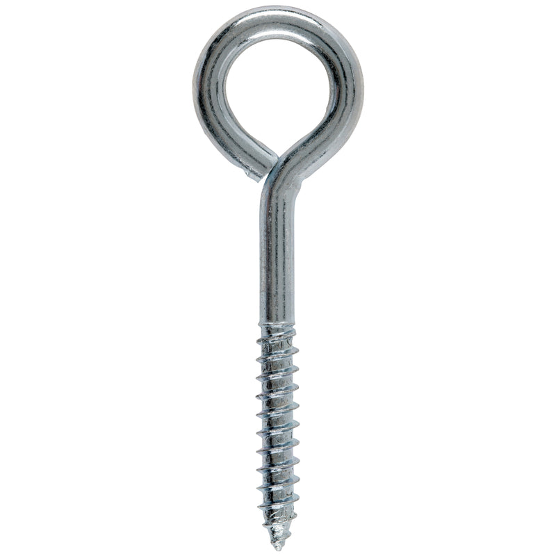 Hampton 1/4 in. X 3 in. L Zinc-Plated Steel Lag Thread Eyebolt, Pack of 10