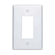 Leviton Decora White 1 gang Thermoset Plastic Decorator Wall Plate 1 pk