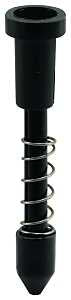Make-2-Fit PL 7777 Plunger Latch, Nylon, Black, For: 3/8 in, 7/16 in Screen Frame