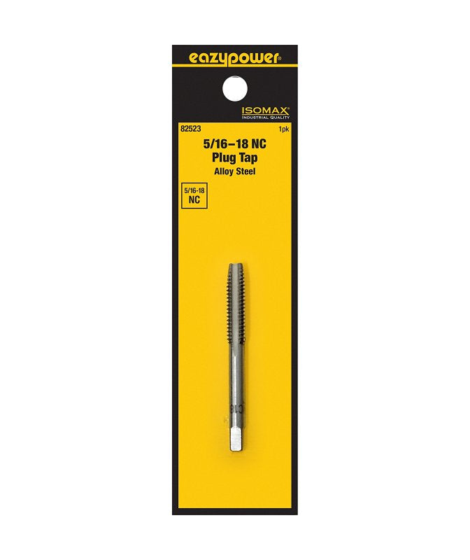 Isomax 82523 Fractional Tap, 5/16-18 Thread, NC Thread, Plug Chamfer, Tungsten Steel