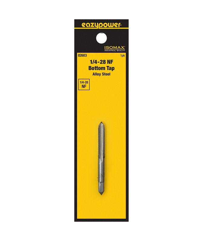 Isomax 82603 Fractional Tap, 1/4-28 Thread, NF Thread, Bottom Chamfer, Tungsten Steel