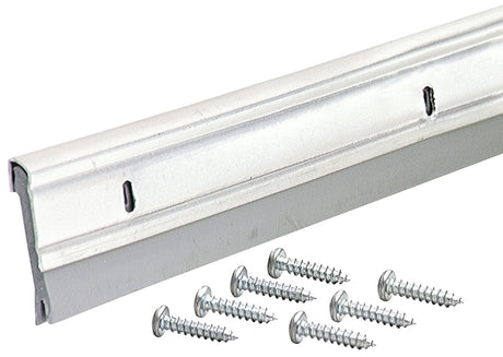 M-D 05629 Door Sweep, Aluminum Flange, 36 in L, Aluminum Flange, Vinyl Insert