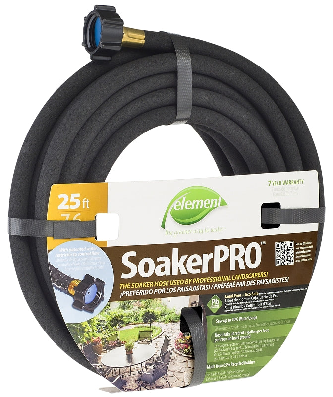 Swan ELSP38025 Soaker Hose, Black, 25 ft L