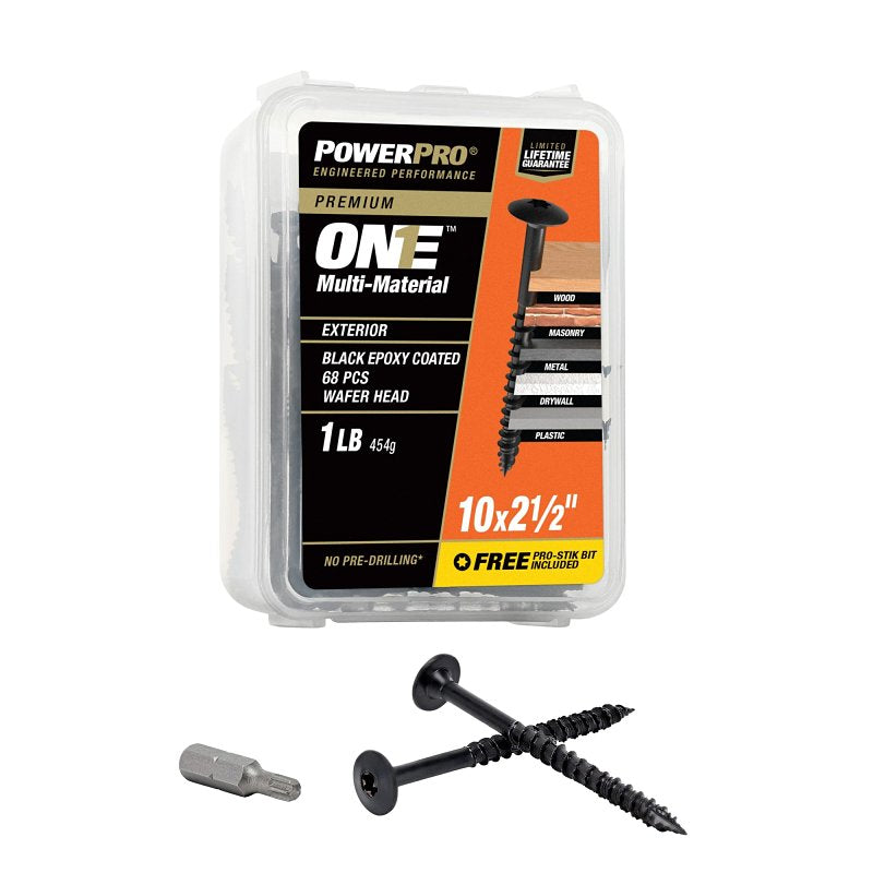 XBX-BLACK EXT ONE SCREW WAFER