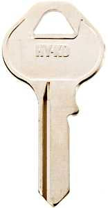 Hy-Ko 11010M11 Key Blank, Brass, Nickel, For: Master Locks and Padlocks, M11 Key Number, Pack of 10