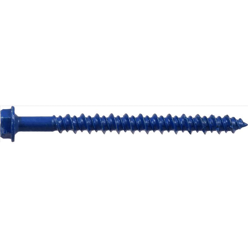 HILLMAN Tapper 3/16 in. D X 2.25 in. L Steel Hex Head Concrete Screw Anchor 100 pk