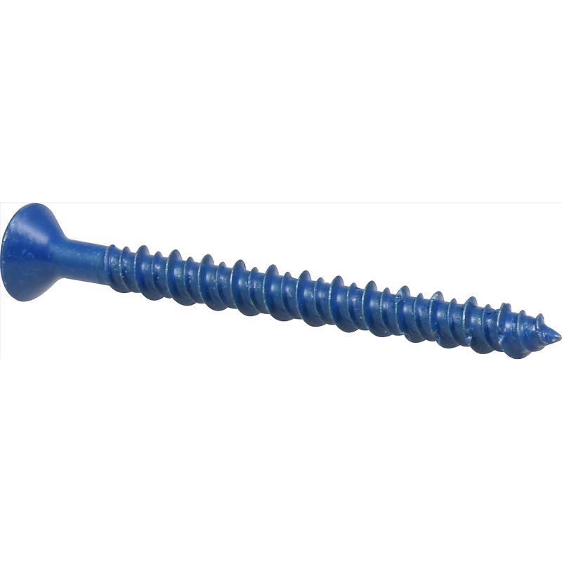 HILLMAN Tapper 1/4 in. D X 4 in. L Steel Flat Head Concrete Screw Anchor 100 pk