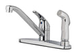 OakBrook Essentials One Handle Chrome Kitchen Faucet Side Sprayer Included