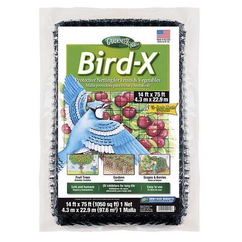 Gardeneer Bird-X 75 ft. L X 14 ft. W Bird Netting, Pack of 6