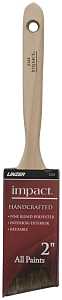 Linzer 2125N-2 Paint Brush, Natural, Wood Handle, 2 in W, Polyester Bristle, Angle Sash Handle
