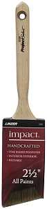 Linzer 2125N-2.5 Paint Brush, Natural, Wood Handle, 2-1/2 in W, Polyester Bristle, Angle Sash Handle