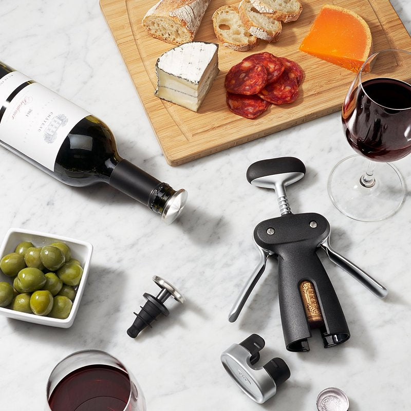 Good Grips 3113400 Corkscrew with Removable Foil Cutter, Steel