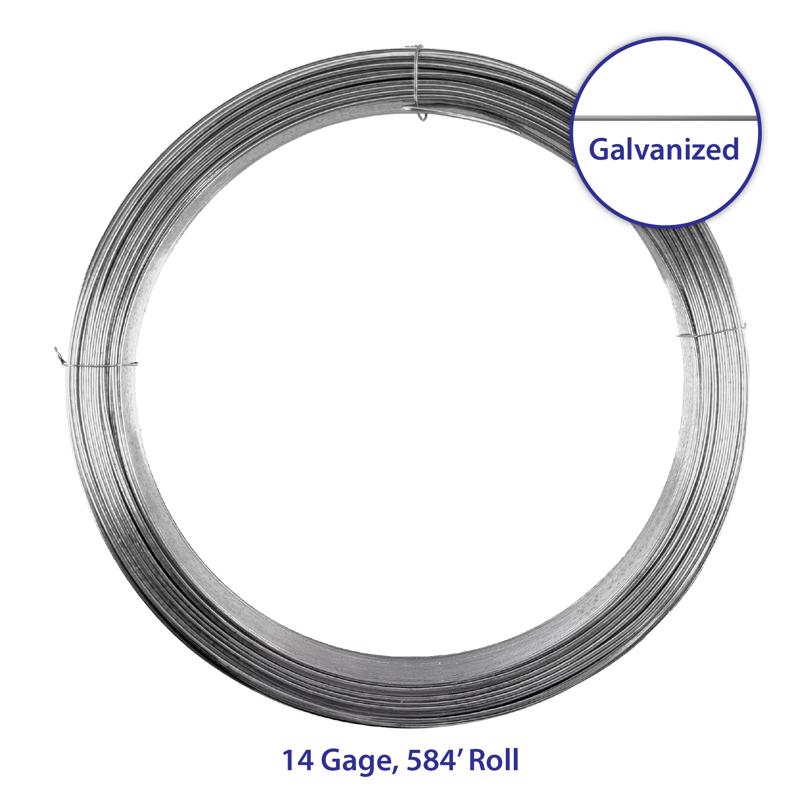 Ironridge 584 ft. L Galvanized Steel 14 Ga. Wire