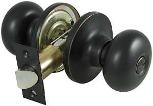 ProSource TFX710V-PS Privacy Lockset, Tubular Design, Antique Bronze