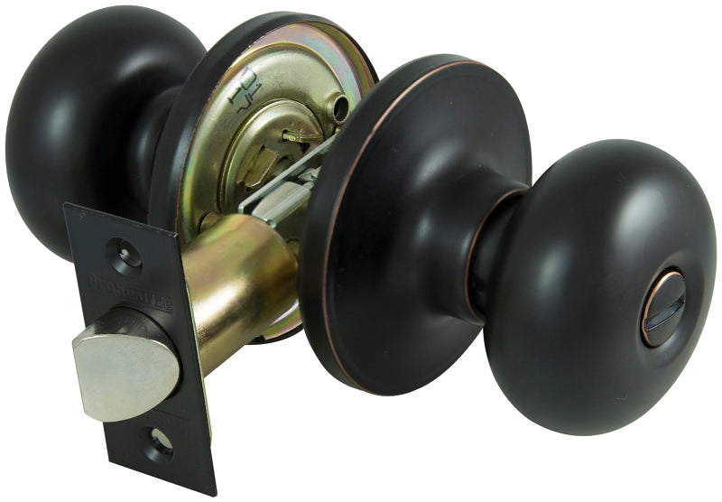 ProSource TFX710V-PS Privacy Lockset, Tubular Design, Antique Bronze