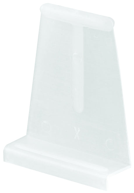 Make-2-Fit PL 7756 Spline Channel Pull Tab, 15/16 in W x 1/4 in D x 1-5/32 in H Dimensions, Plastic, White, Raw, 6/CD