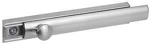 Defender Security U 10306 Slide Bolt, 4 in L Bolt, Brass, Satin Nickel