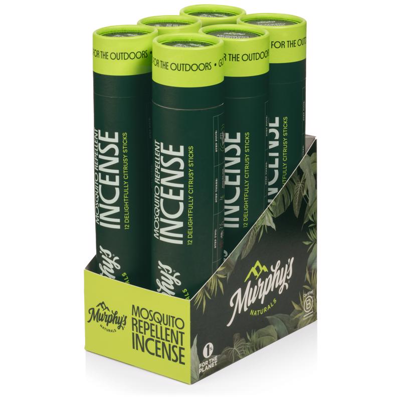 Murphy's Naturals Insect Repellent Incense For Mosquitoes/Other Flying Insects 12 pk, Pack of 6