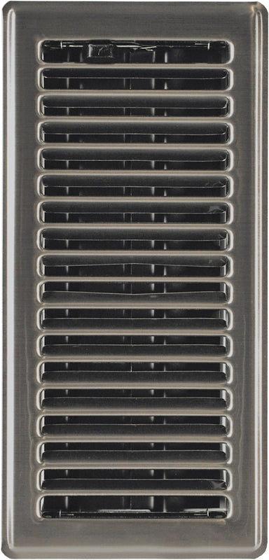 Imperial RG3300 Floor Register, 4 in H Duct Opening, Steel