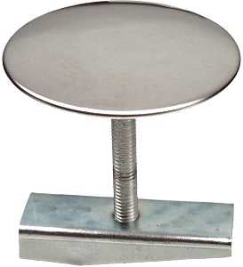 Danco 80830 Sink Hole Cover, 1-3/4 in Dia, Plastic/Stainless Steel, Pack of 6