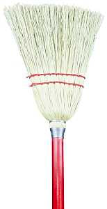 Zephyr 36003 Junior Lobby Broom, #6 Sweep Face, Broomcorn Bristle, 32 in L