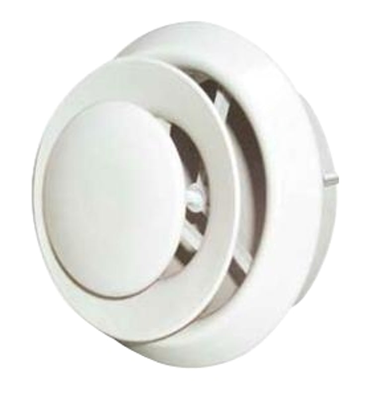 Imperial VT0111 Series Air Diffuser, 5, 6 in Duct Opening, Plastic, White
