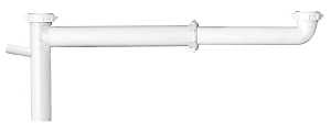 Plumb Pak PP919W End Waste Outlet, 1-1/2 in, Slip, Plastic, White