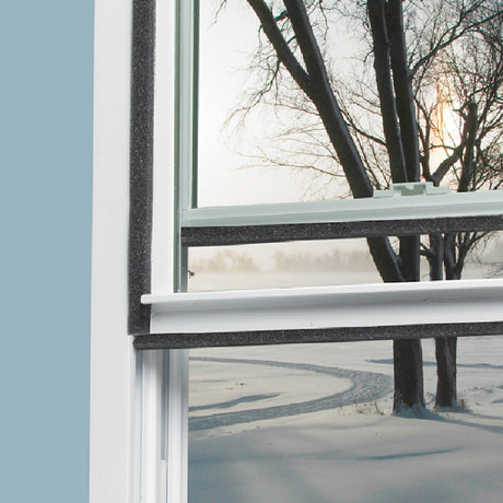 Frost King L346 Foam Tape, 3/4 in W, 17 ft L, 1/2 in Thick, Polyfoam, Charcoal