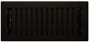 Imperial RG3434 Floor Register, 10 in W Duct Opening, 4 in H Duct Opening, Polystyrene, Bronze Age