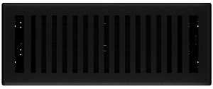 Imperial RG3440 Floor Register, 4 in H Duct Opening, Polystyrene, 12 in W Duct Opening, Black Iron