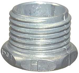 Halex 07020 Conduit Chase Nipple, 2 in, Zinc