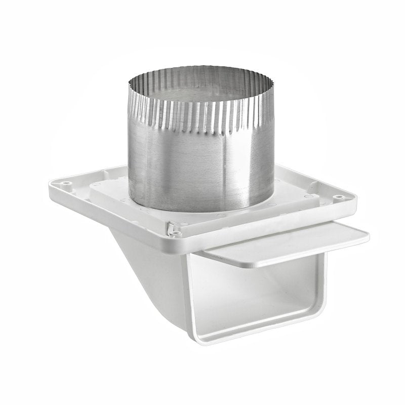Lambro 143WTP Soffit Exhaust Vent, 5-1/4 in OAL, 5-3/4 in OAW, Plastic