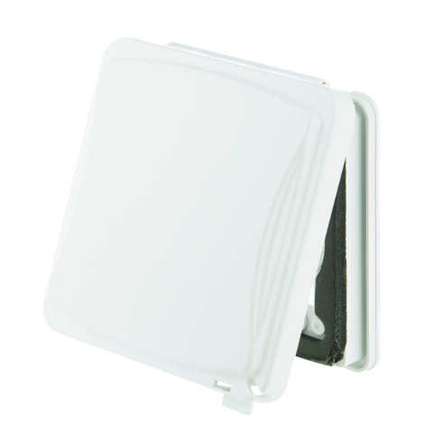 TayMac Rectangle Plastic 2 gang 5-1/2 in. H X 4.08 in. W Receptacle Box Cover
