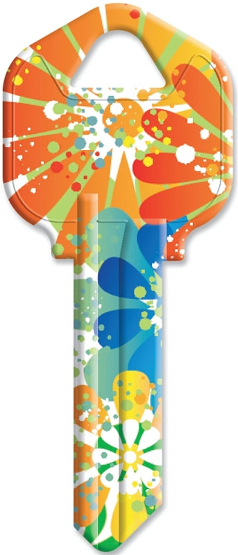 Hy-Ko 16010KW1-14 Key Blank, Orange Splash, For: Kwikset KW1, Titan KW10 Keyways, KW1-14 Key Number, Pack of 10