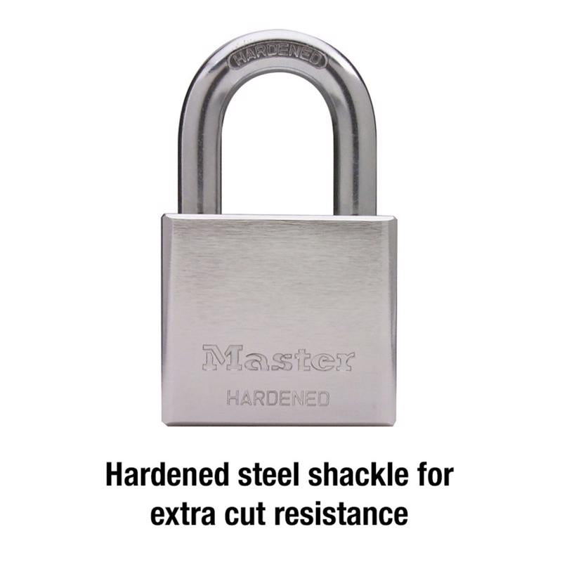 Master Lock 1-13/16 in. H X 2 in. W Steel 5-Pin Cylinder Exterior Padlock