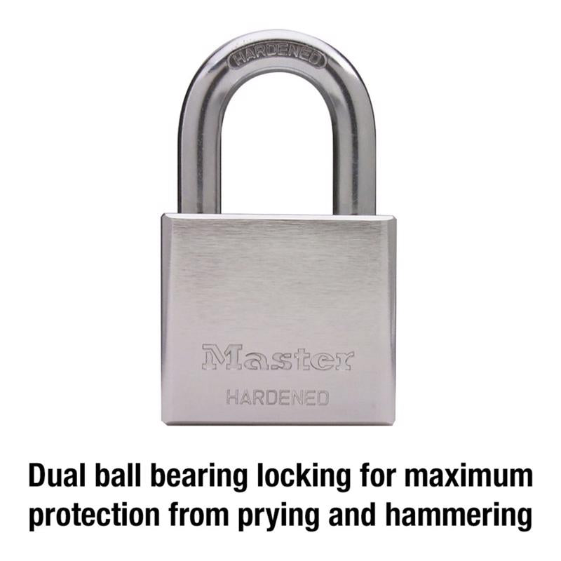 Master Lock 1-13/16 in. H X 2 in. W Steel 5-Pin Cylinder Exterior Padlock