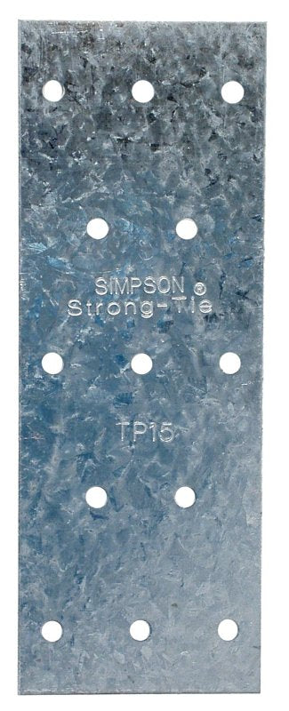 Simpson Strong-Tie TP Series TP15 Tie Plate, 5 in L, 1-13/16 in W, 20 ga Thick, Steel, Galvanized, Pack of 150