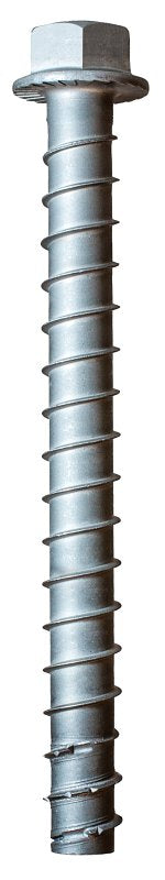 Simpson Strong-Tie Titen HD THD50600H4SSF1 Heavy-Duty Screw Anchor, 1/2 in Dia, 6 in L, Stainless Steel, Zinc Plated, Pack of 10