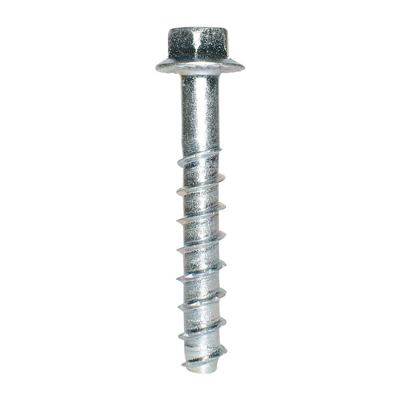 Simpson Strong-Tie Titen HD THDB25178HF1 Heavy-Duty Screw Anchor, 1/4 in Dia, 1-7/8 in L, Carbon Steel, Zinc, Pack of 50