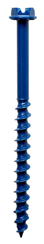 Simpson Strong-Tie Titen Turbo TNT18234HC25 Screw Anchor, Carbon Steel, Ceramic-Coated/Zinc, 3/16 in Dia, 2-3/4 in L