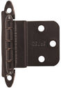 Amerock BPR3417ORB Hinge, 3/8 in Inset, Oil-Rubbed Bronze, 2-3/4 in L x 2 in W, Non-Self Closing Hinge