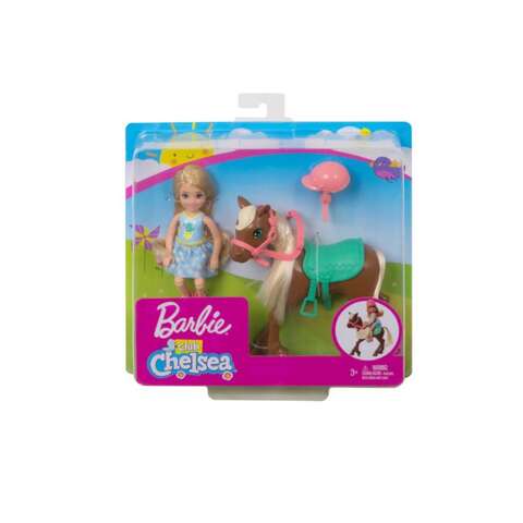 Barbie Chelsea and Pony Multicolored, Pack of 4