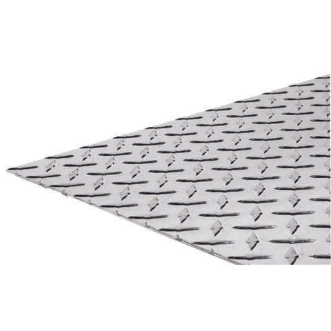SteelWorks 0.07 in. X 12 in. W X 24 in. L Bright Aluminum Diamond Tread Plate
