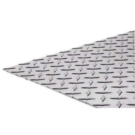 SteelWorks 0.07 in. X 12 in. W X 24 in. L Bright Aluminum Diamond Tread Plate